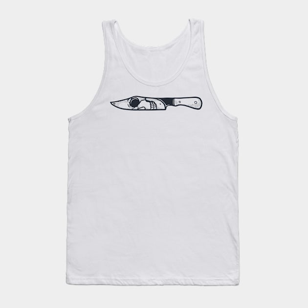 Knife Skull Artwork Tank Top by Merchsides